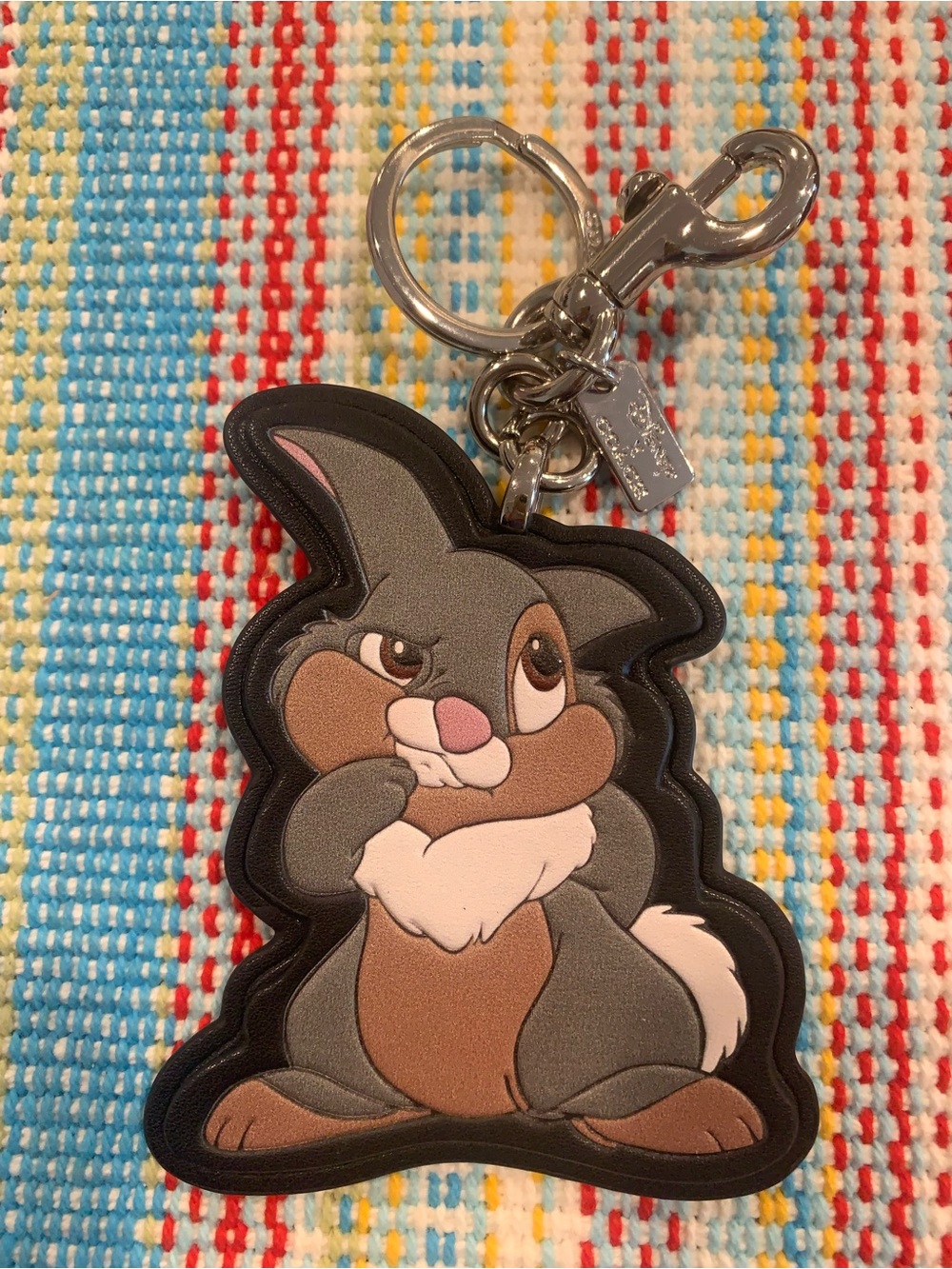 Coach Disney Thumper Keychain Bag Charm in Box - Picture 5 of 10